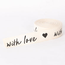 Cargar imagen en el visor de la galería, Listón "with love" 38mm/10mts