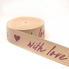 Cargar imagen en el visor de la galería, Listón "with love" 38mm/10mts