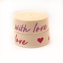 Cargar imagen en el visor de la galería, Listón "with love" 38mm/10mts