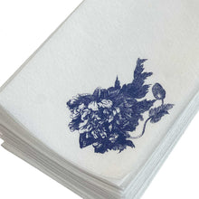 Cargar imagen en el visor de la galería, Servilletas Peonias Flores Azul
