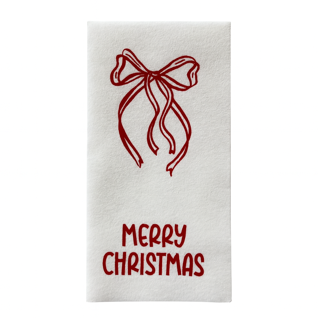 Servilletas Bow+ Merry Christmas