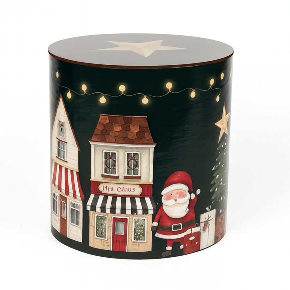Caja Redonda Santa's Town