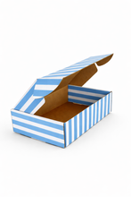 Cargar imagen en el visor de la galería, Caja Bouquet  Rayas Azul
