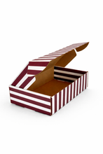 Cargar imagen en el visor de la galería, Caja Bouquet  Rayas Burgundy
