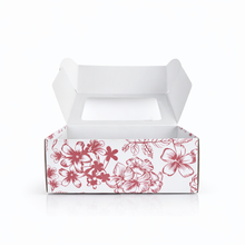Cargar imagen en el visor de la galería, Caja Papelería con ventana Pink Petals
