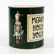 Cargar imagen en el visor de la galería, Caja Redonda Merry Holly Jolly
