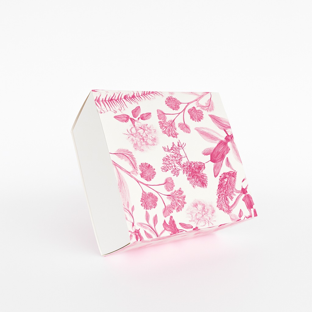 Caja Scone Sulfatada Flores Rosa