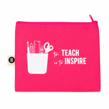 Cargar imagen en el visor de la galería, Pouch Grande Día del Maestro Rosa Neon
