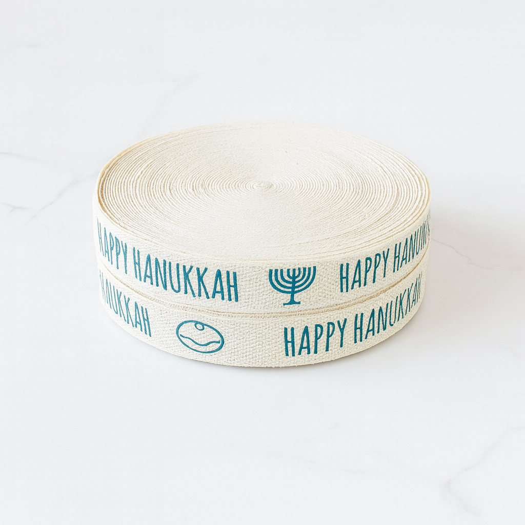 Listón Happy Hanukkah 16 mm