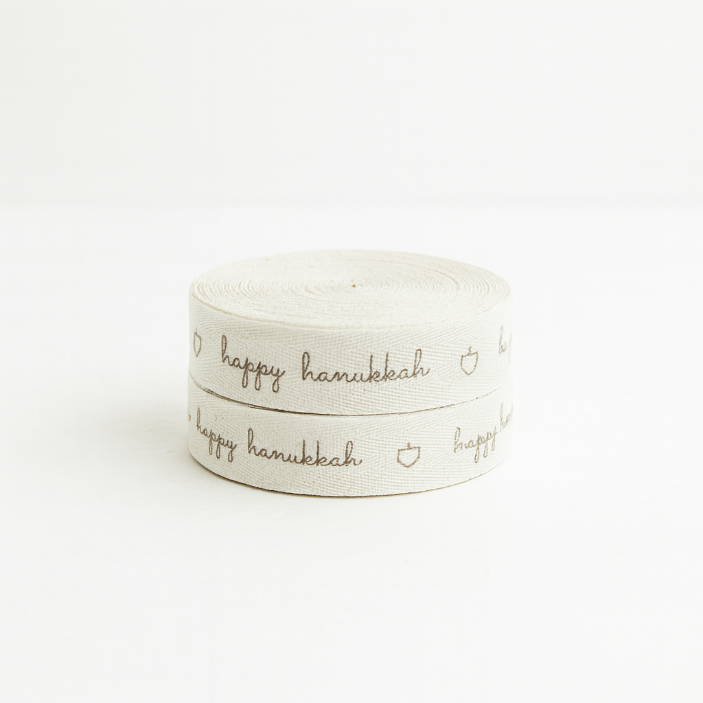 Listón Happy Hanukkah 25 mm