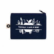 Cargar imagen en el visor de la galería, Pouch Chica Día del Maestro Azul Marino
