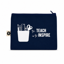 Cargar imagen en el visor de la galería, Pouch Grande Día del Maestro Azul Marino

