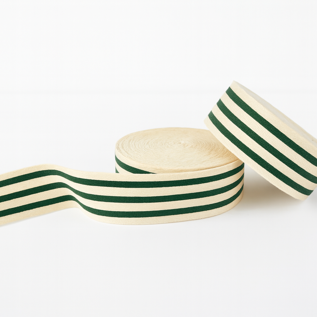 Listón Green Stripes 38mm