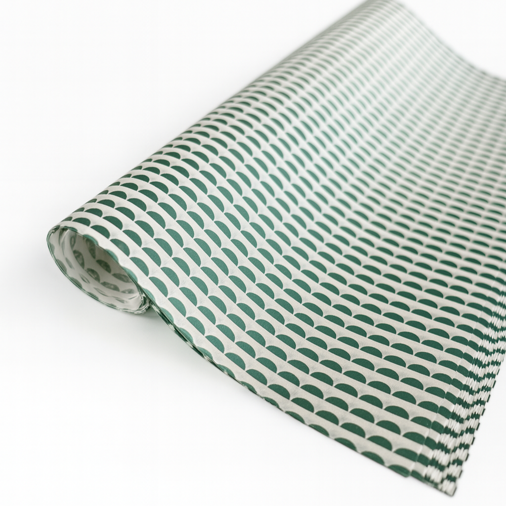 Holiday Paper Green Waves