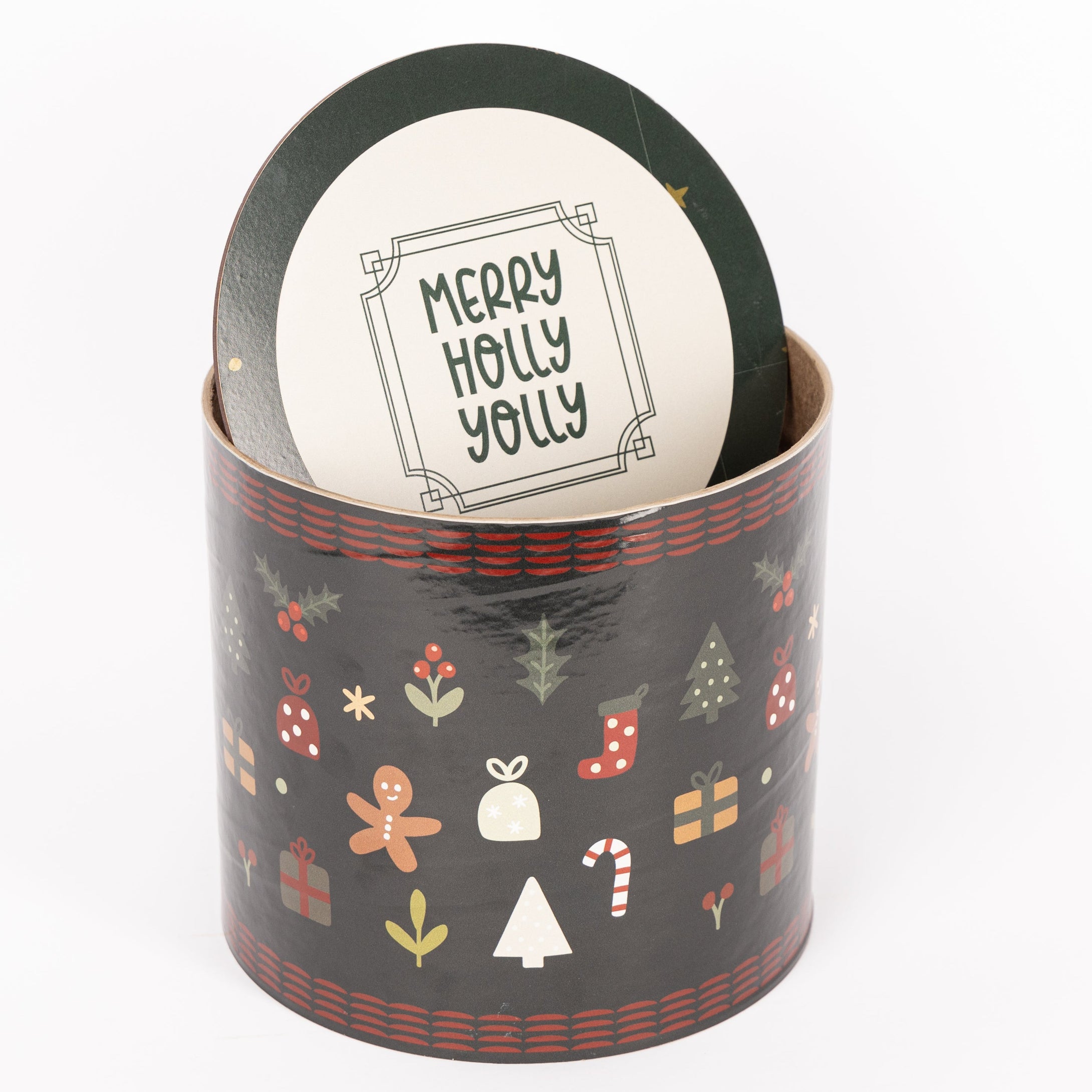 Caja Redonda Candy Cane