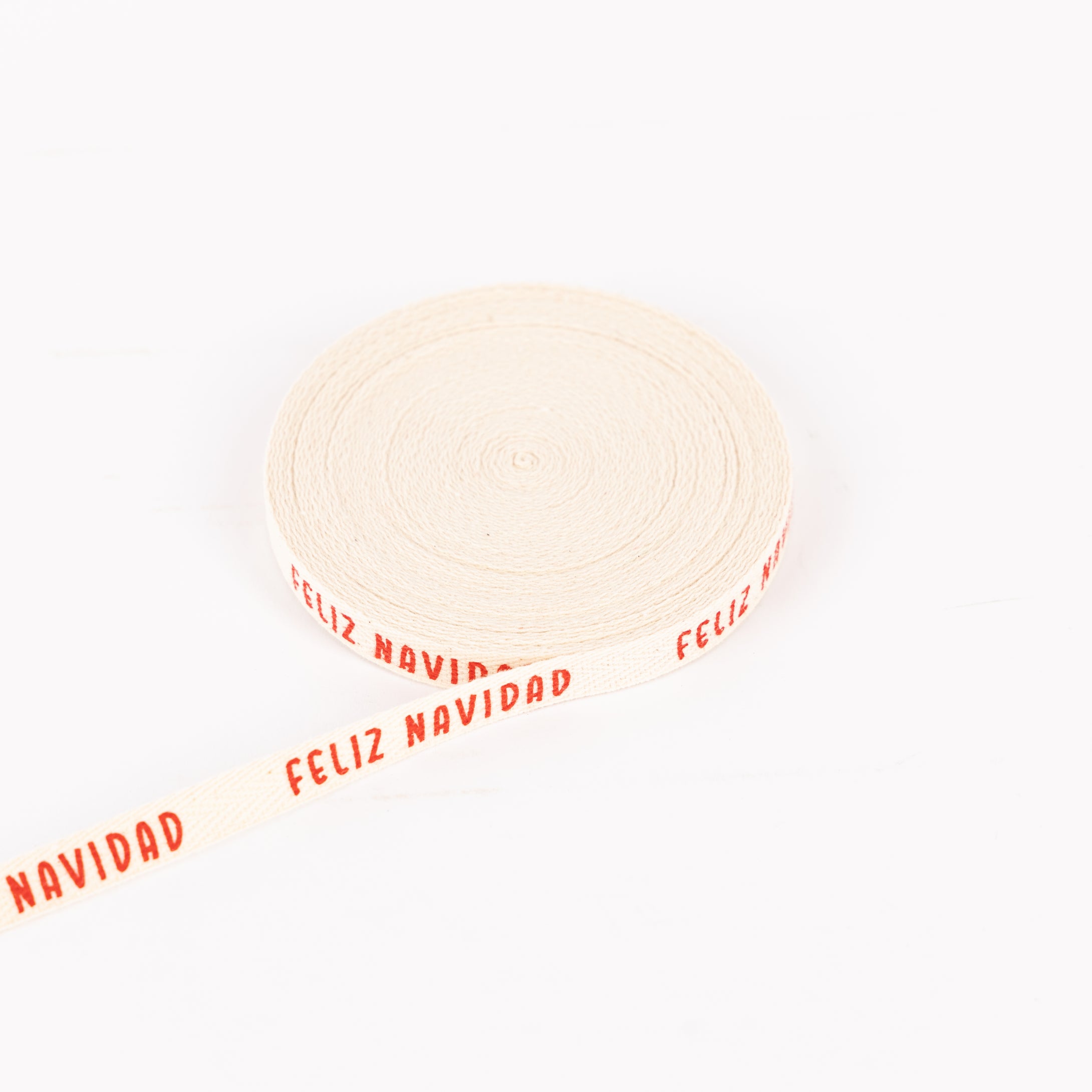Listón Feliz Navidad Rojo 10mm