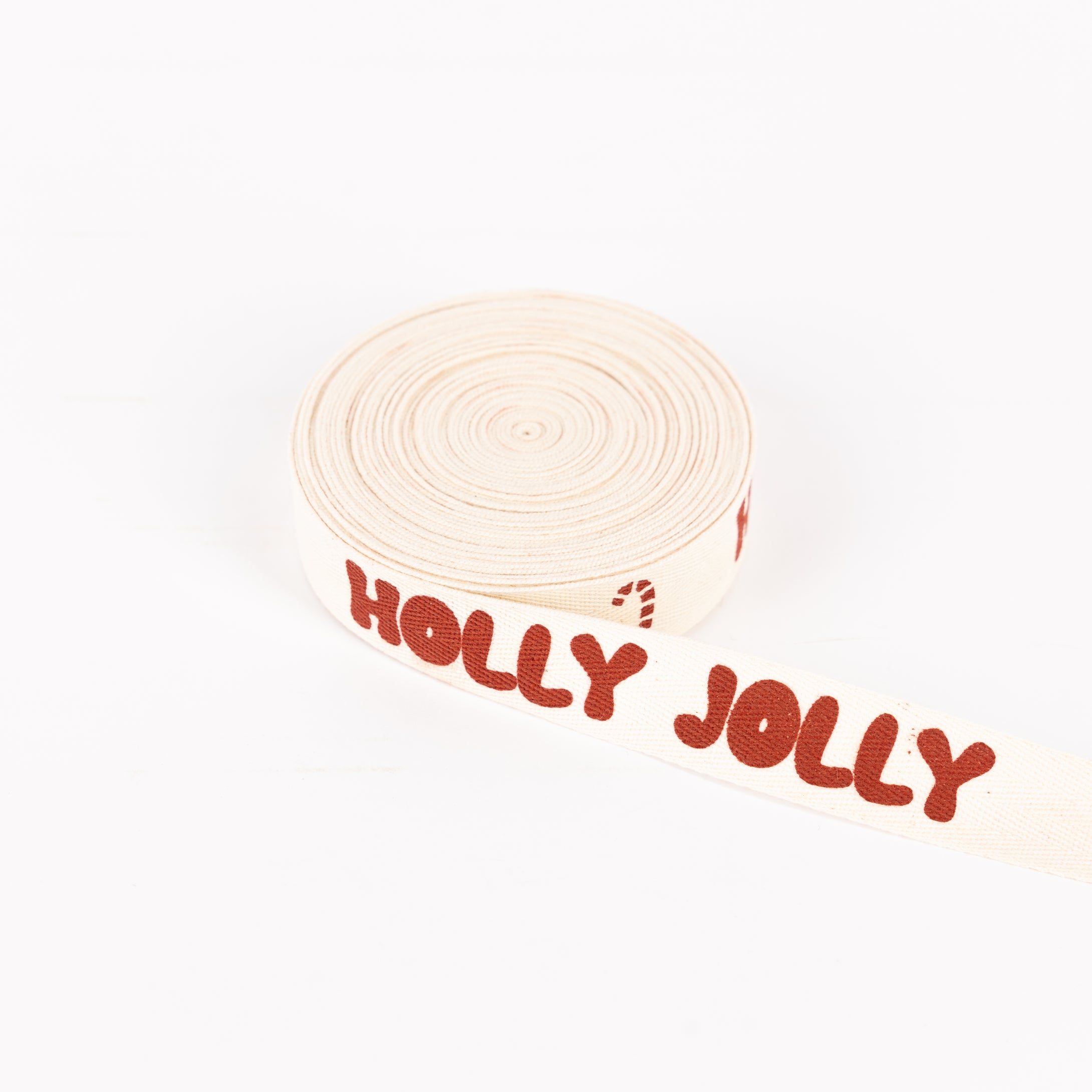 Listón Holly Jolly Candy Cane 25mm