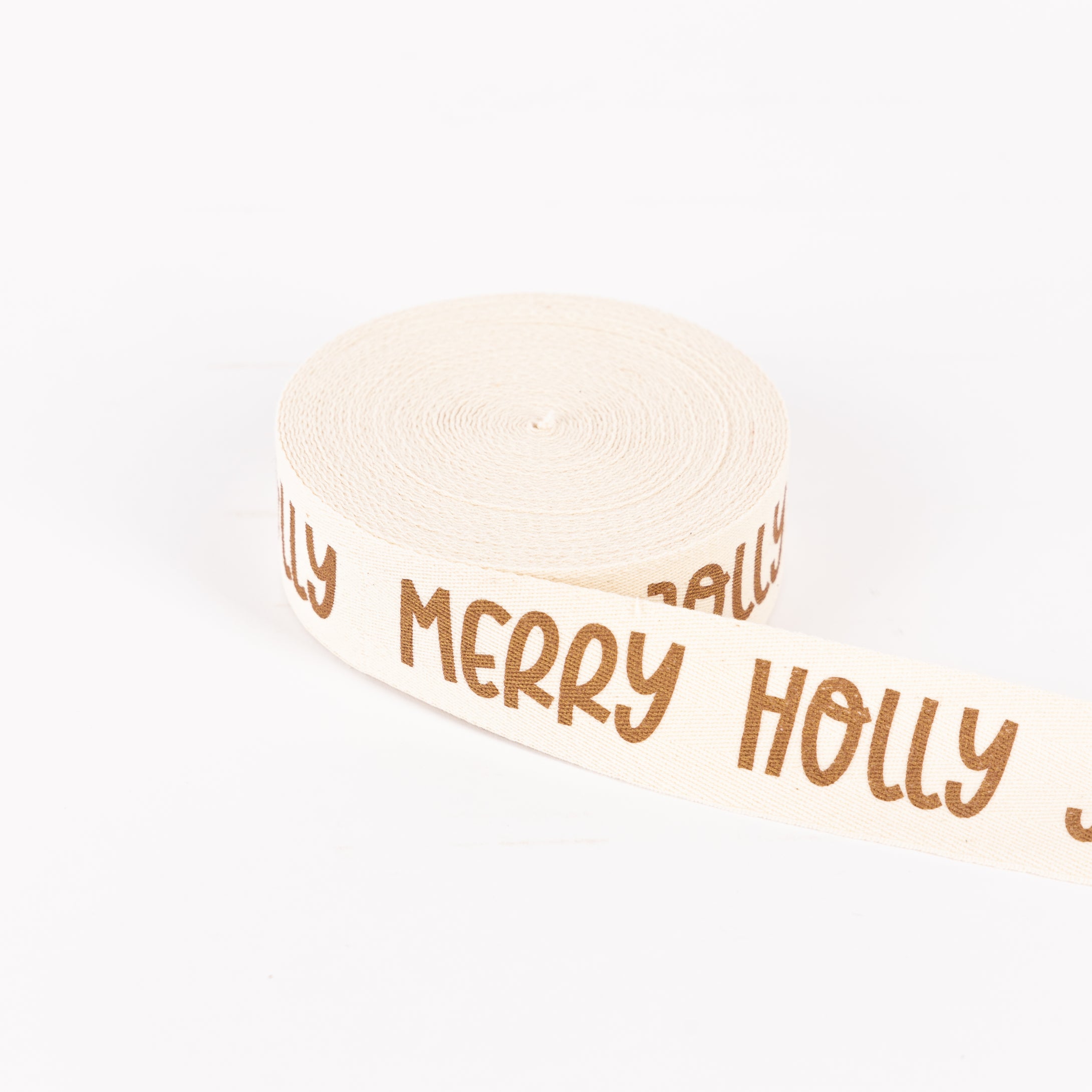 Listón Merry Holly Jolly 38mm