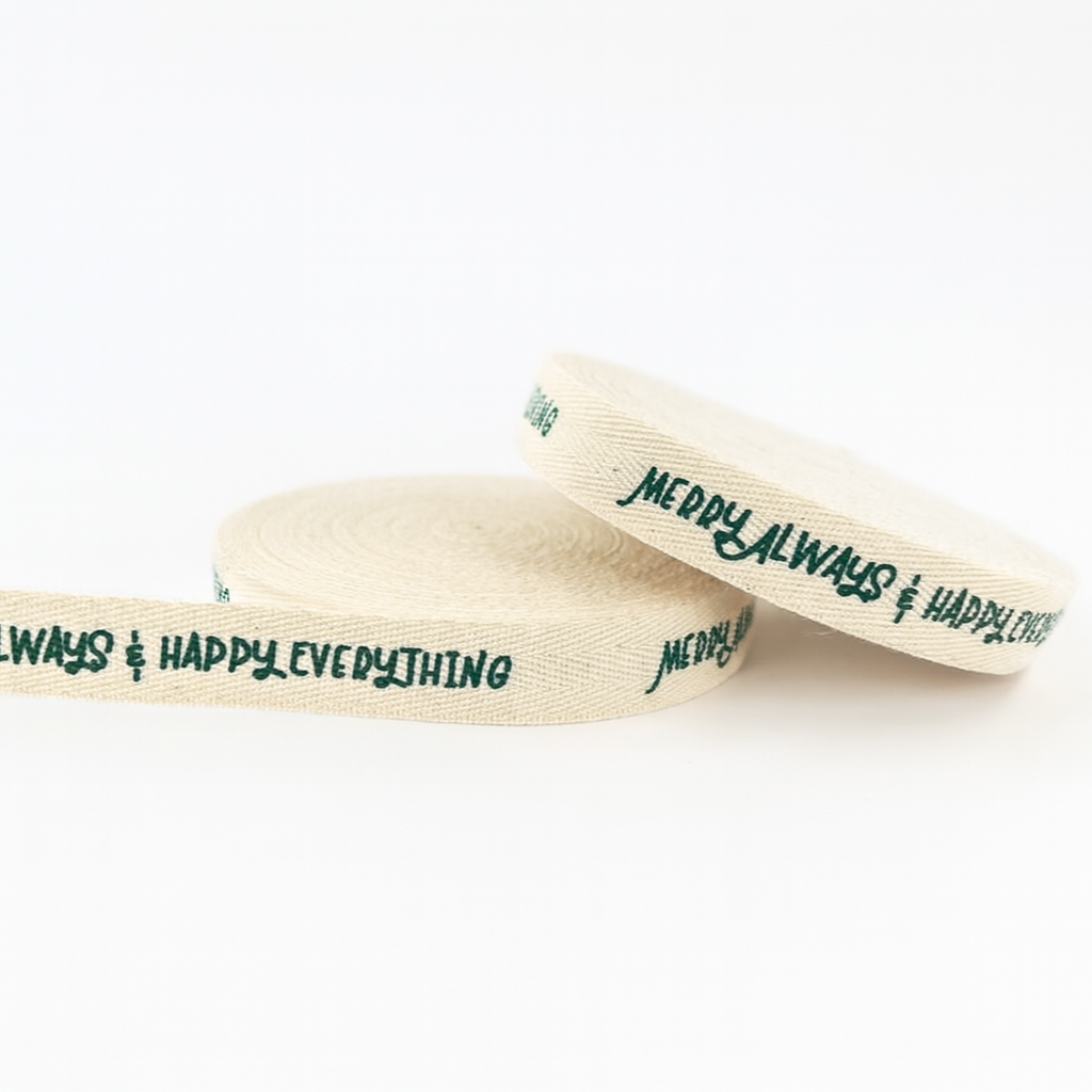 Listón Merry Always & Happy Everything 16mm