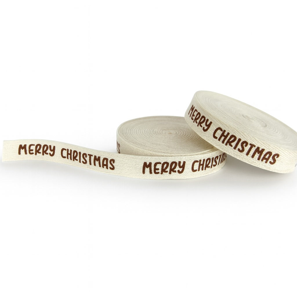 Listón Merry Christmas 10mm