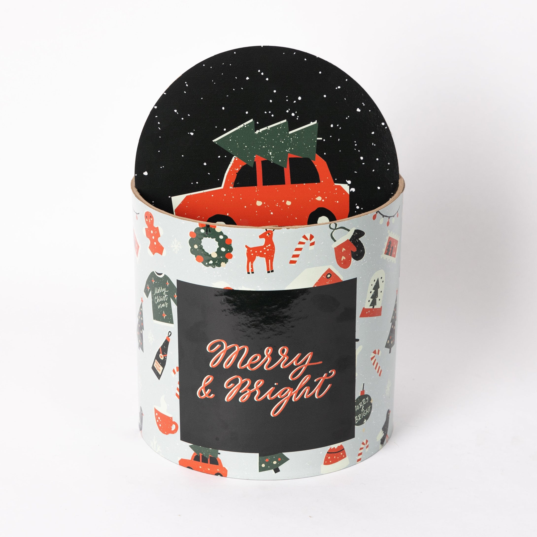 Caja Redonda Merry & Bright Vintage