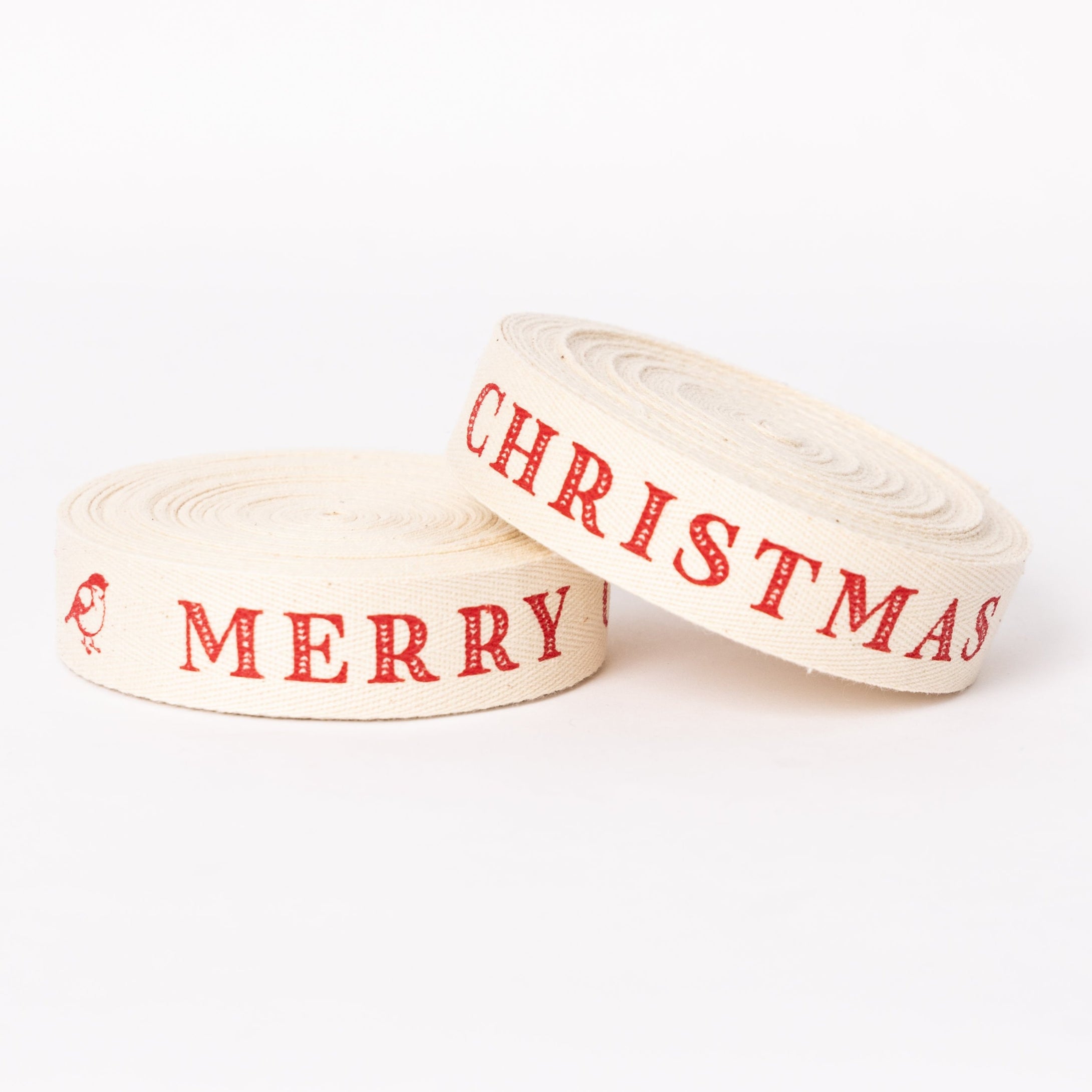 Listón Merry Christmas Bird 25mm