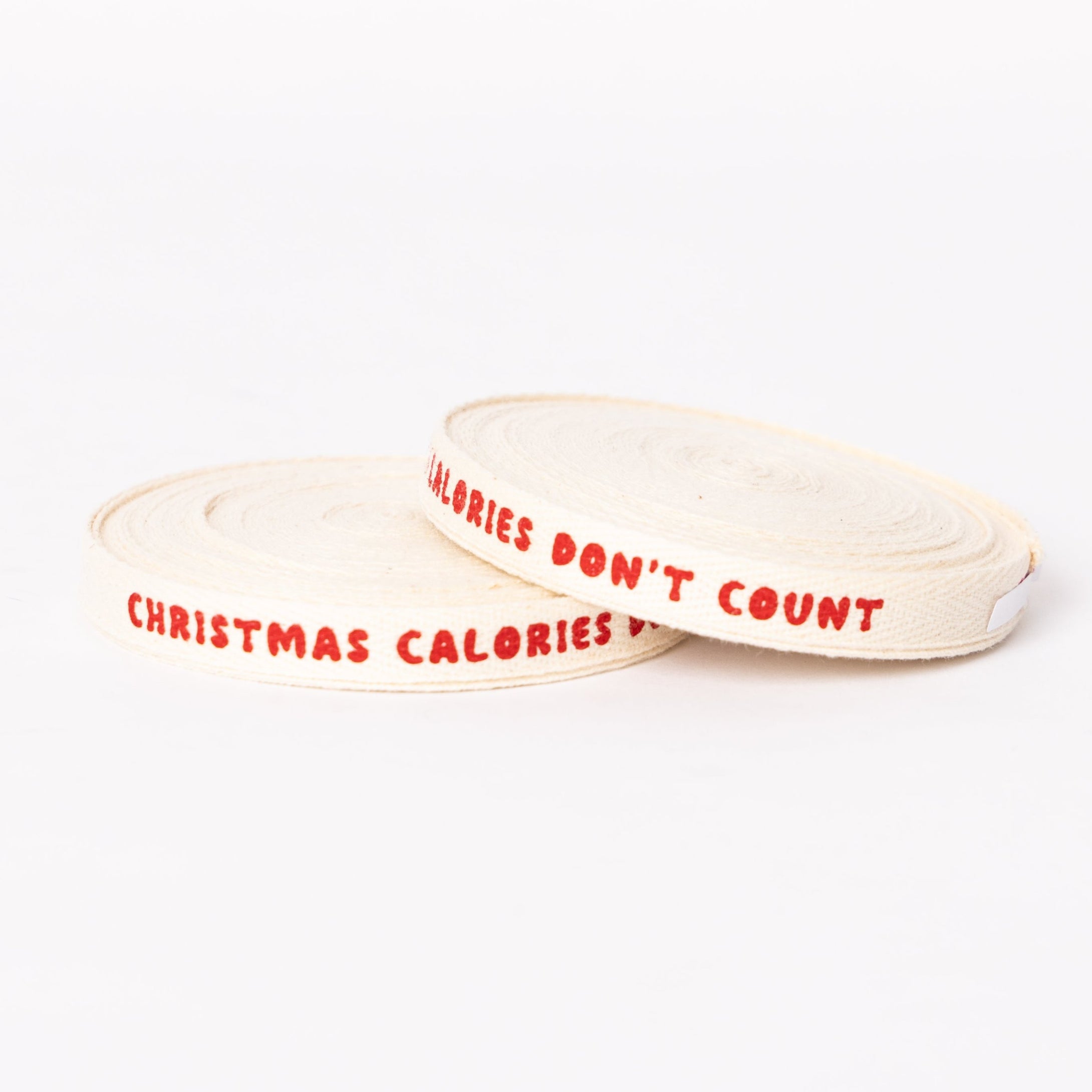 Listón  Christmas Calories Don't Count 10mm