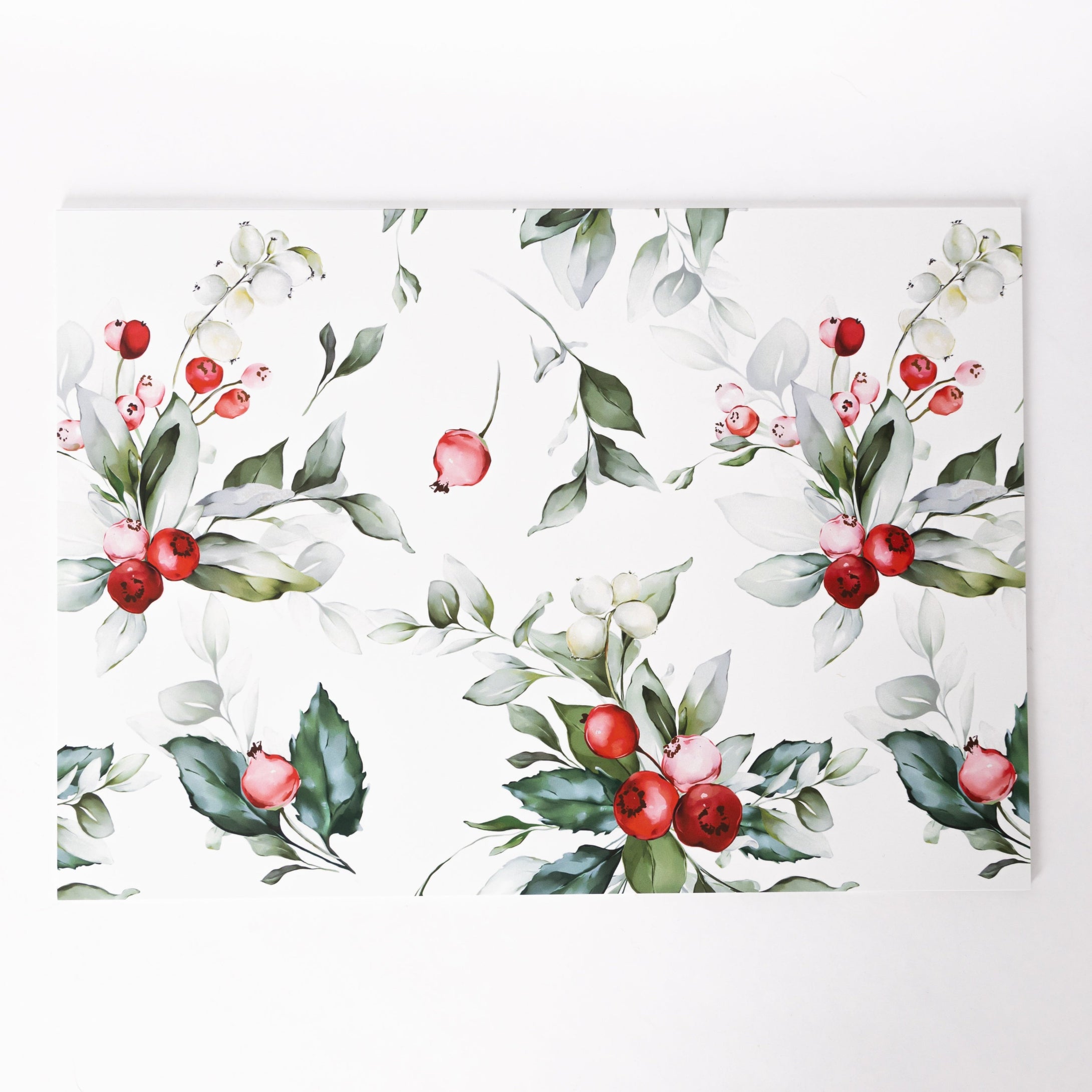 Pack de Mantel Individual #17 Cherry Mistletoe