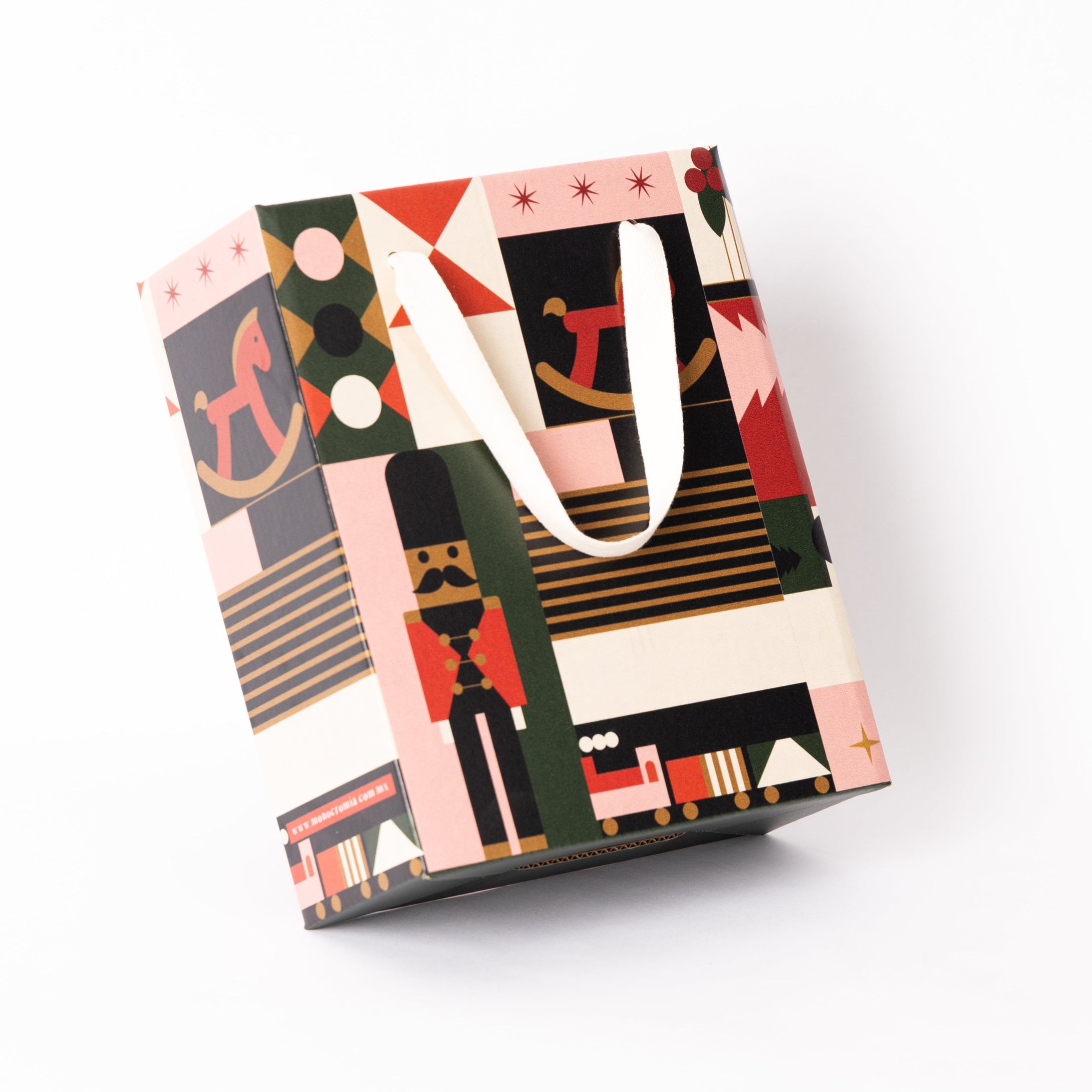 Premium Holiday Bag Abstract Nutcracker