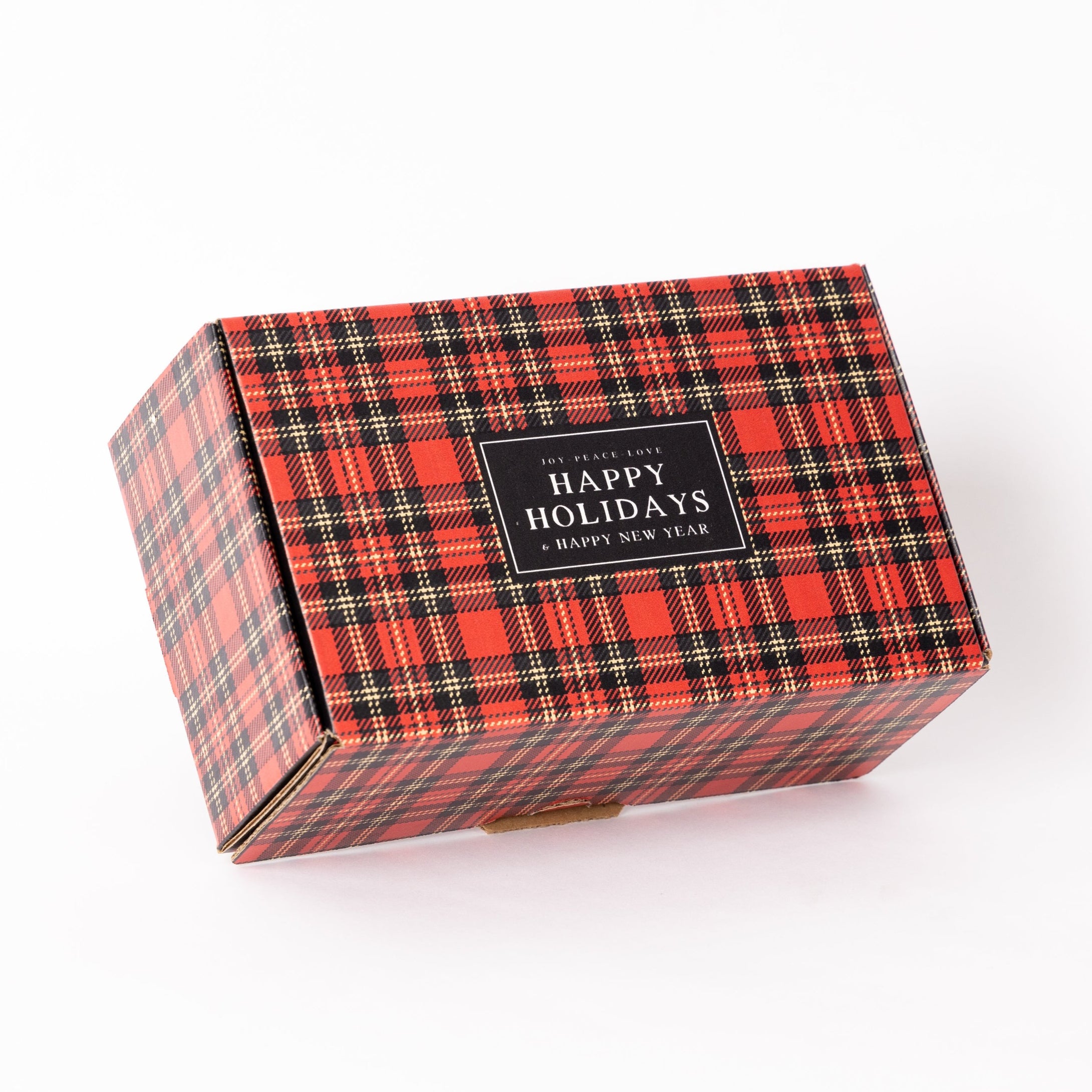 Caja Premium Panque Tartan Happy Holidays