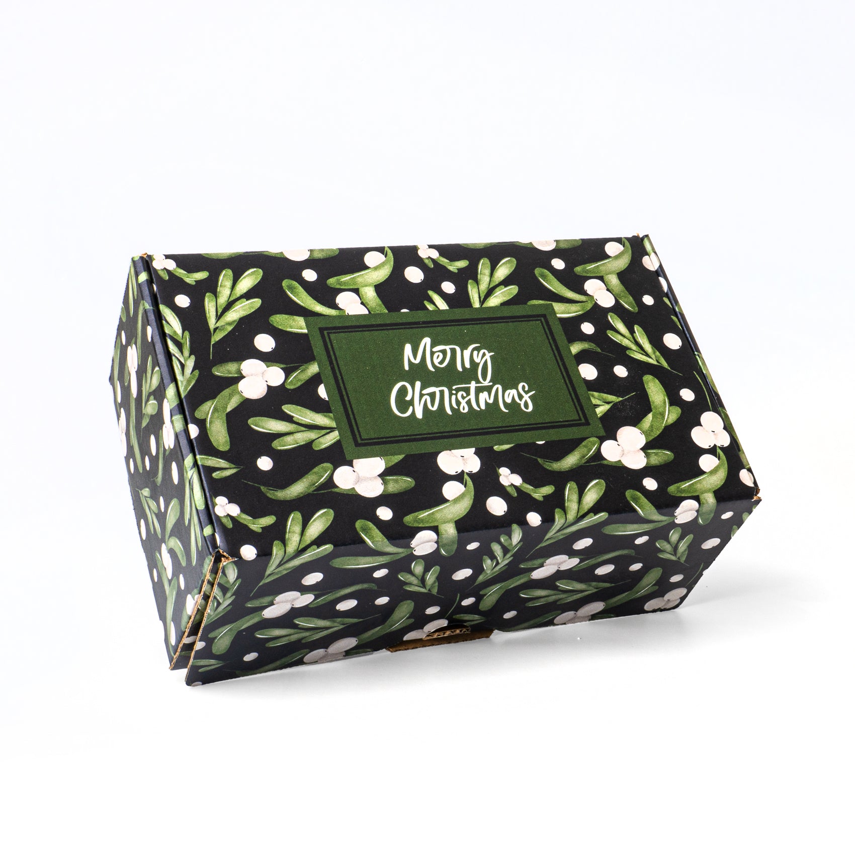 Caja Panque Mistletoe Negro+ Verde
