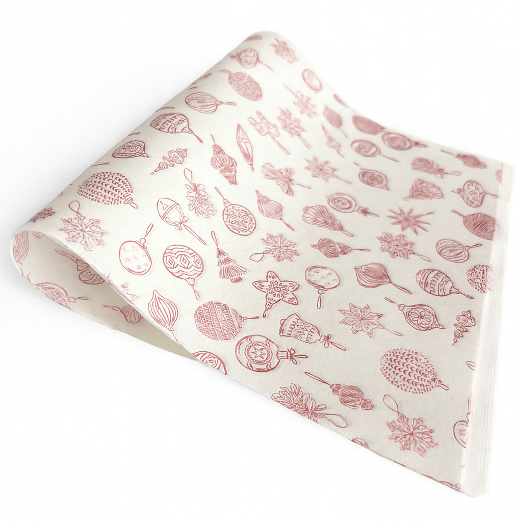 Holiday Paper Red Ornaments