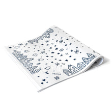 Cargar imagen en el visor de la galería, Papel Pueblo Navideño Azul

