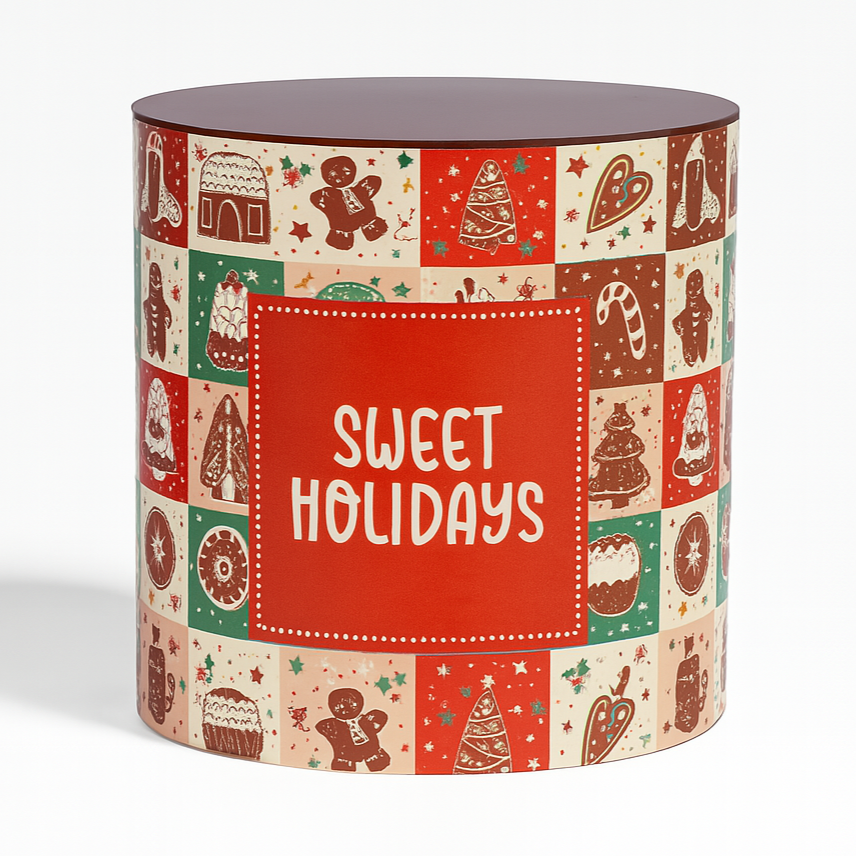 Caja Redonda Sweet Holidays
