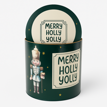 Cargar imagen en el visor de la galería, Caja Redonda Merry Holly Jolly
