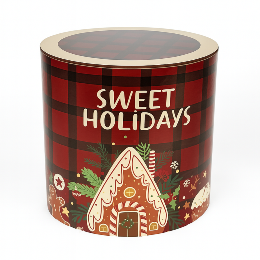 Caja Redonda Gingerbread